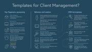 Top Templates for Client Management and CRM Organization